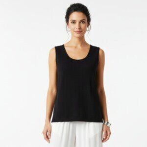 Yeohlee Black Sleeveless Basic Shell Top XL